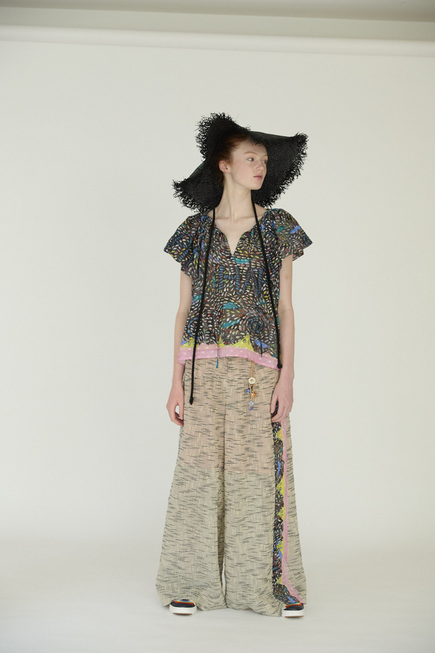 Dancing Fish Parade Blouse 詳細画像 blue 16