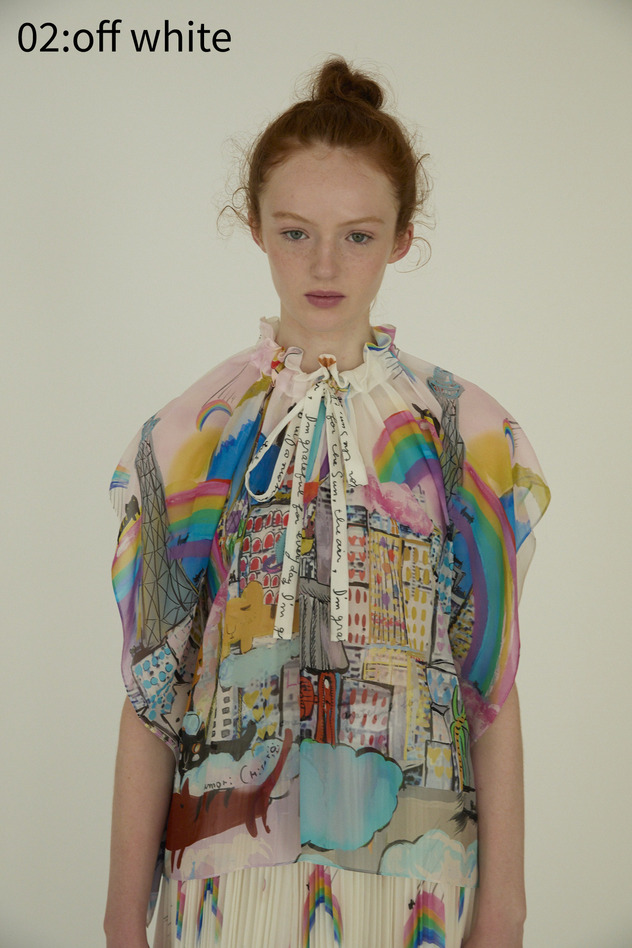 Tokyo Cats Blouse 詳細画像 off white 1