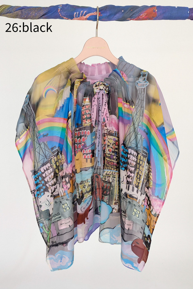 Tokyo Cats Blouse 詳細画像 black 1