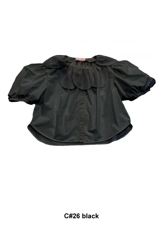 Fairy Flower Organdy Blouse 詳細画像 black 1