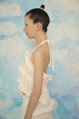 Stretch Border Bustier 詳細画像
