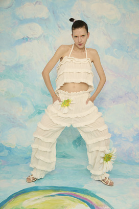 Stretch Border Bustier 詳細画像