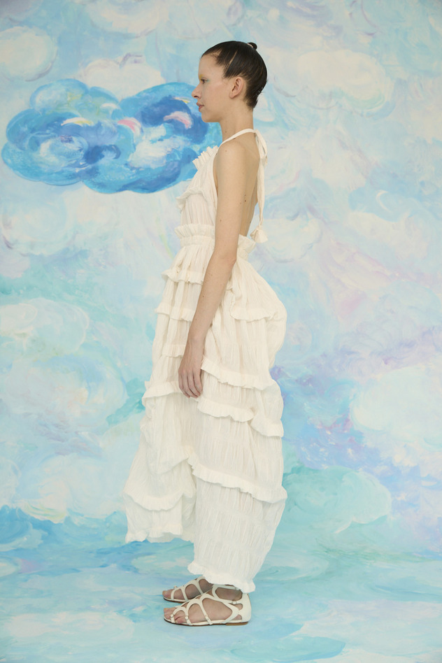 Stretch Border Dress 詳細画像 off white 4