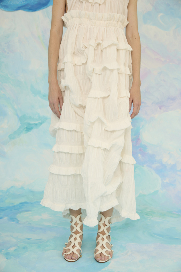 Stretch Border Dress 詳細画像 off white 5