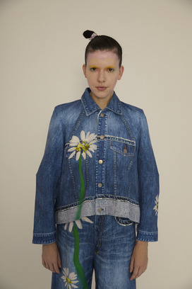 TROMPE-L'OEIL Daisy Denim Cardigan 詳細画像