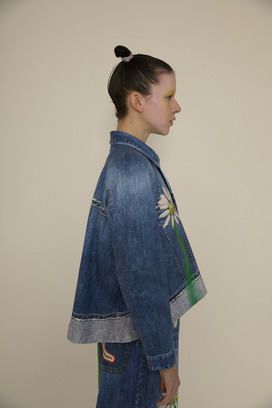 TROMPE-L'OEIL Daisy Denim Cardigan 詳細画像
