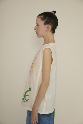 Daisy Print Jersey sleeveless 詳細画像