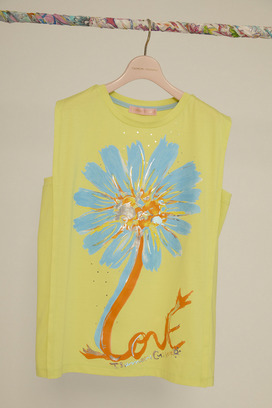 Daisy Print Jersey sleeveless 詳細画像