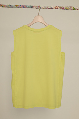 Daisy Print Jersey sleeveless 詳細画像