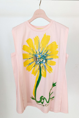 Daisy Print Jersey sleeveless 詳細画像