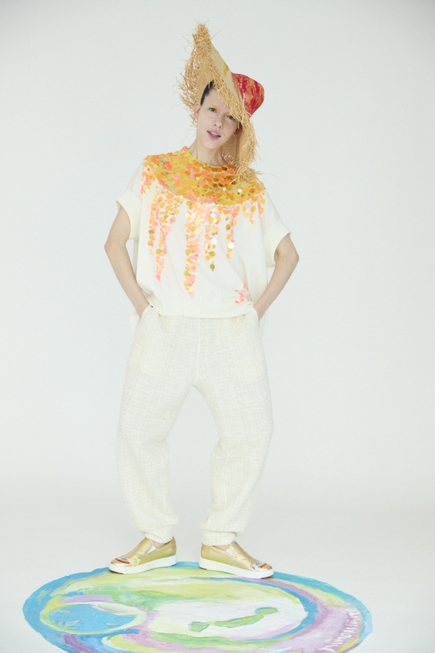 Mix Fancy Jersey Pants 詳細画像 off white 16