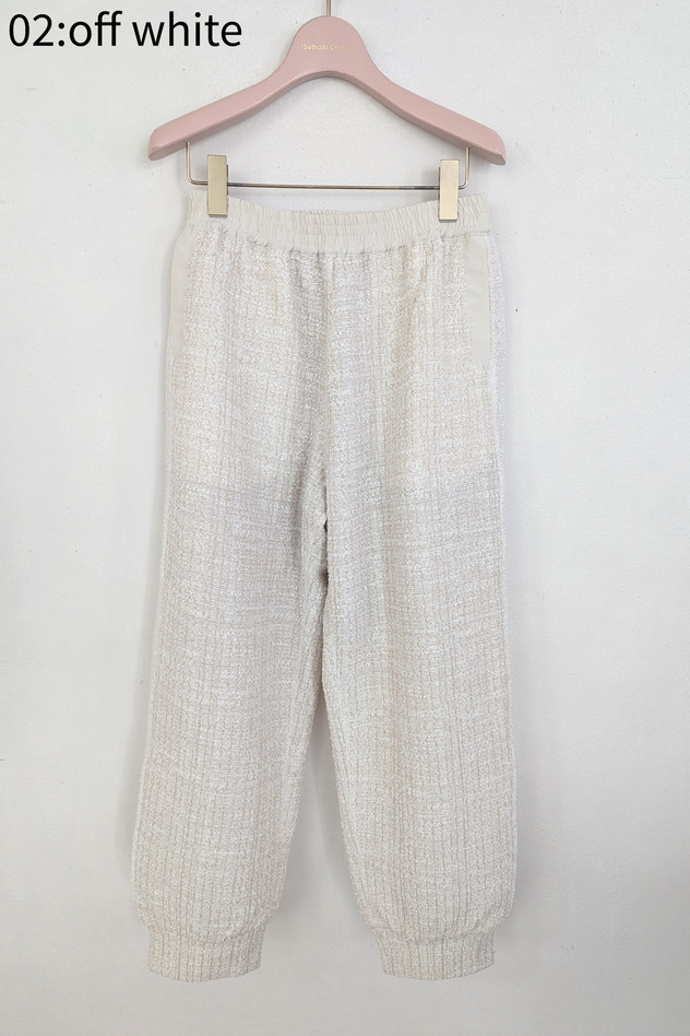 Mix Fancy Jersey Pants 詳細画像 off white 1