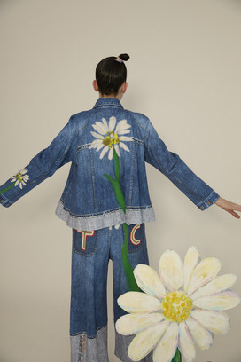 TROMPE-L'OEIL Daisy Denim Pants 詳細画像