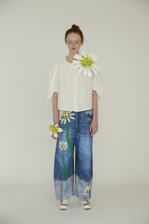 TROMPE-L'OEIL Daisy Denim Pants 詳細画像 blue 10