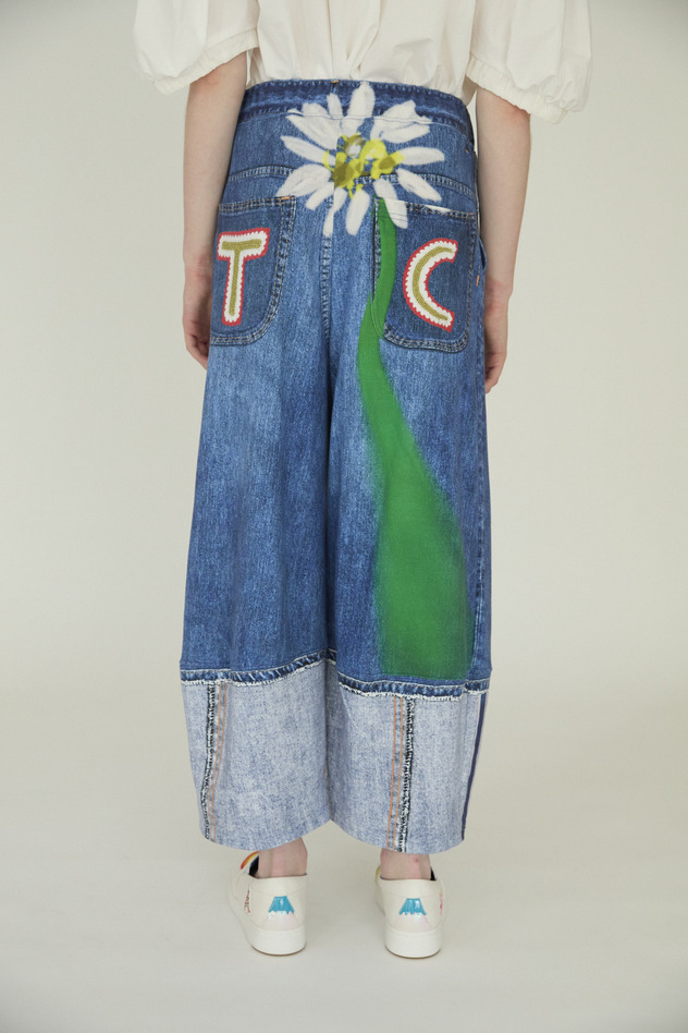 TROMPE-L'OEIL Daisy Denim Pants 詳細画像 blue 4