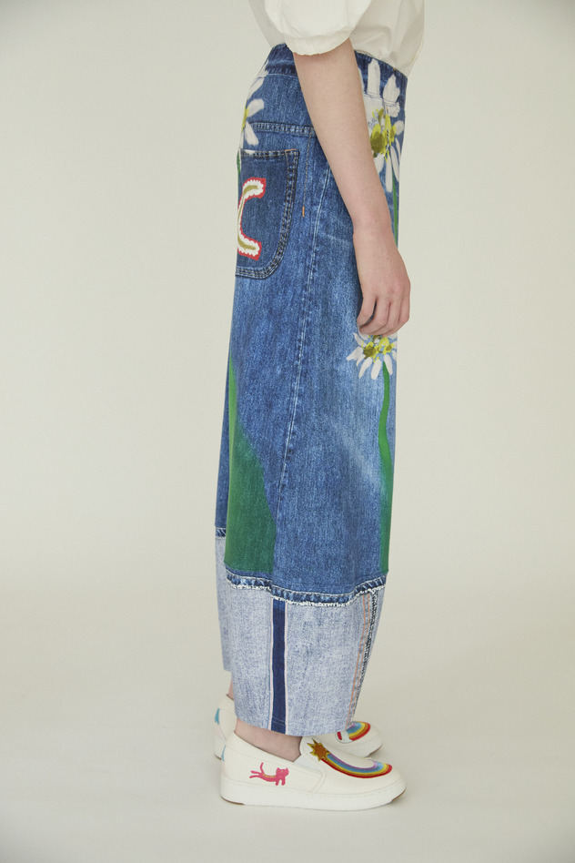 TROMPE-L'OEIL Daisy Denim Pants 詳細画像 blue 5