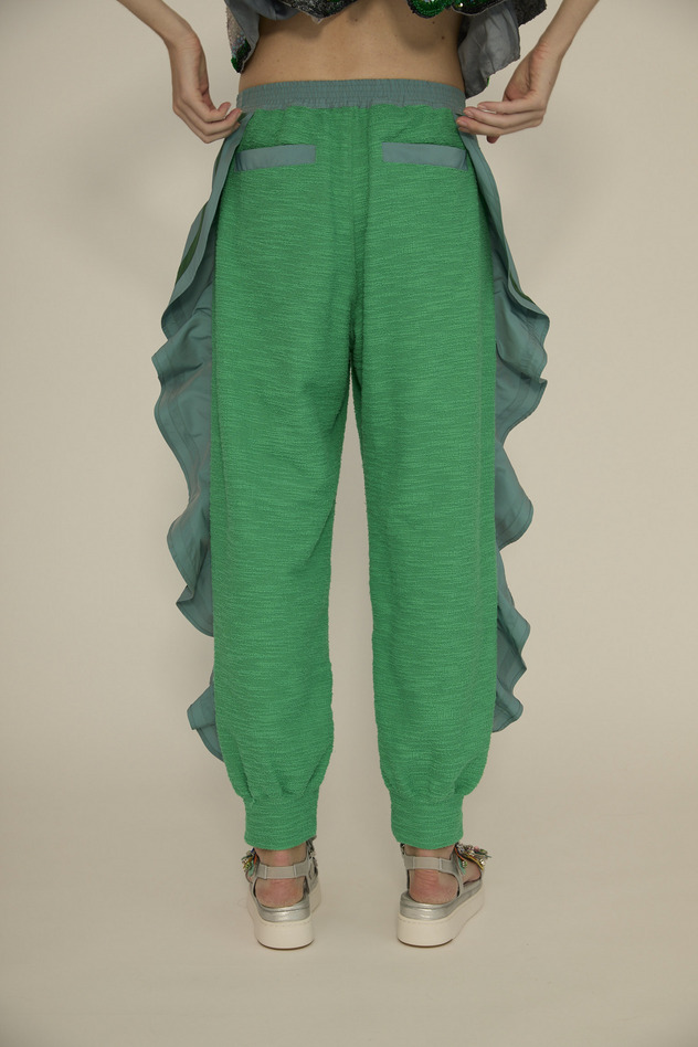 Slab Tweed Pants 詳細画像 green 9