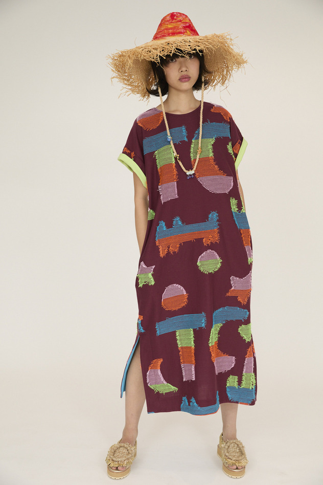 TC Colorful Cat JQ Dress 詳細画像 off white 17