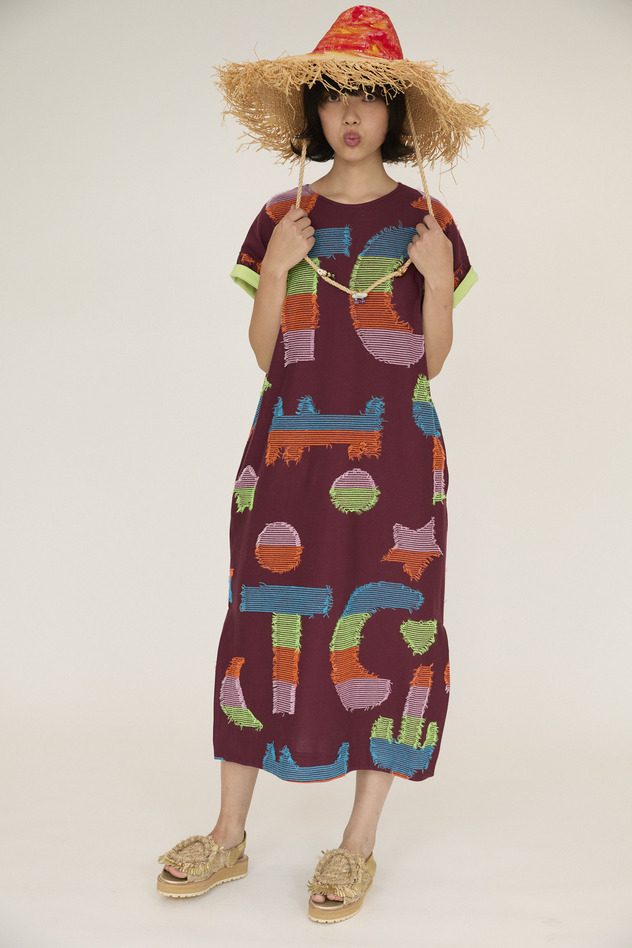 TC Colorful Cat JQ Dress 詳細画像 off white 19