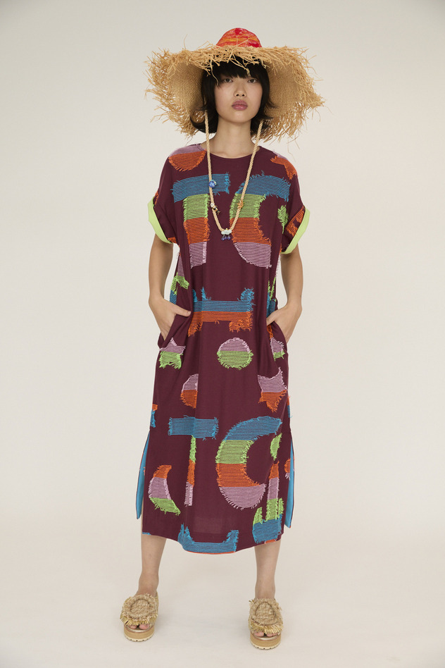 TC Colorful Cat JQ Dress 詳細画像 off white 20