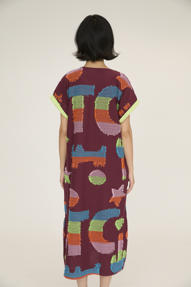 TC Colorful Cat JQ Dress 詳細画像 off white 5