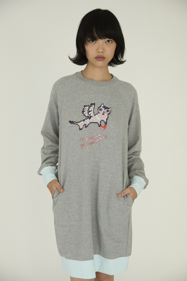 Flying Angel Cat Urake Dress 詳細画像 gray 1