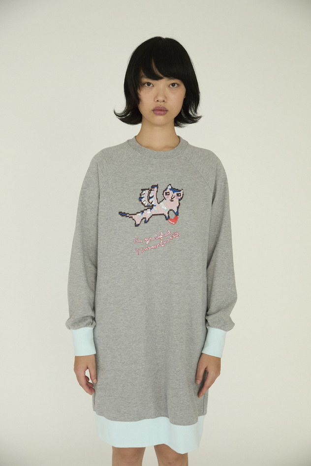 Flying Angel Cat Urake Dress 詳細画像 gray 2