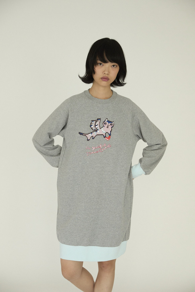 Flying Angel Cat Urake Dress 詳細画像 gray 7