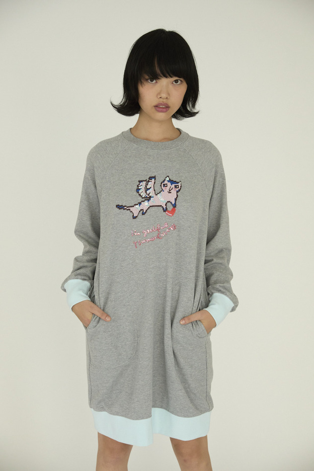 Flying Angel Cat Urake Dress 詳細画像 gray 9