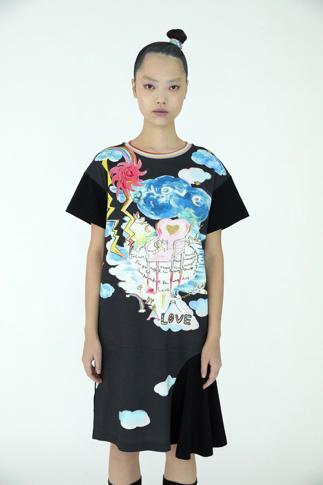 Cat's Chair T Dress 詳細画像 off white 4