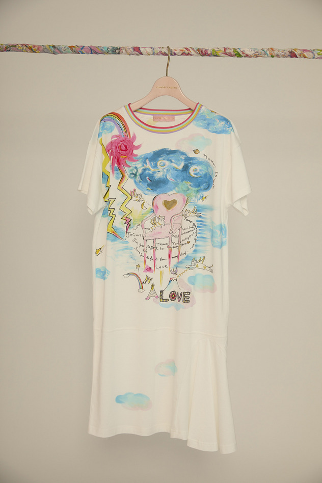 Cat's Chair T Dress 詳細画像 off white 1
