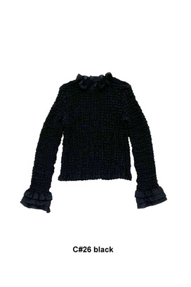 Shrink Lace	 Long sleeve 詳細画像