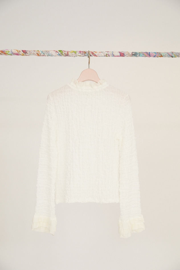 Shrink Lace	 Long sleeve 詳細画像 off white 7