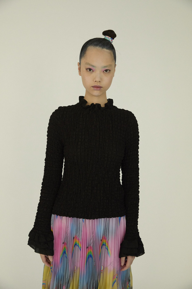 Shrink Lace	 Long sleeve 詳細画像 off white 9