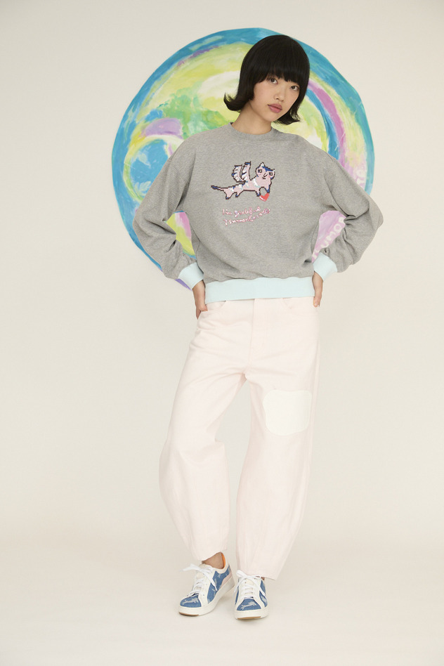 Flying Angel Cat Urake Tops 詳細画像 off white 11