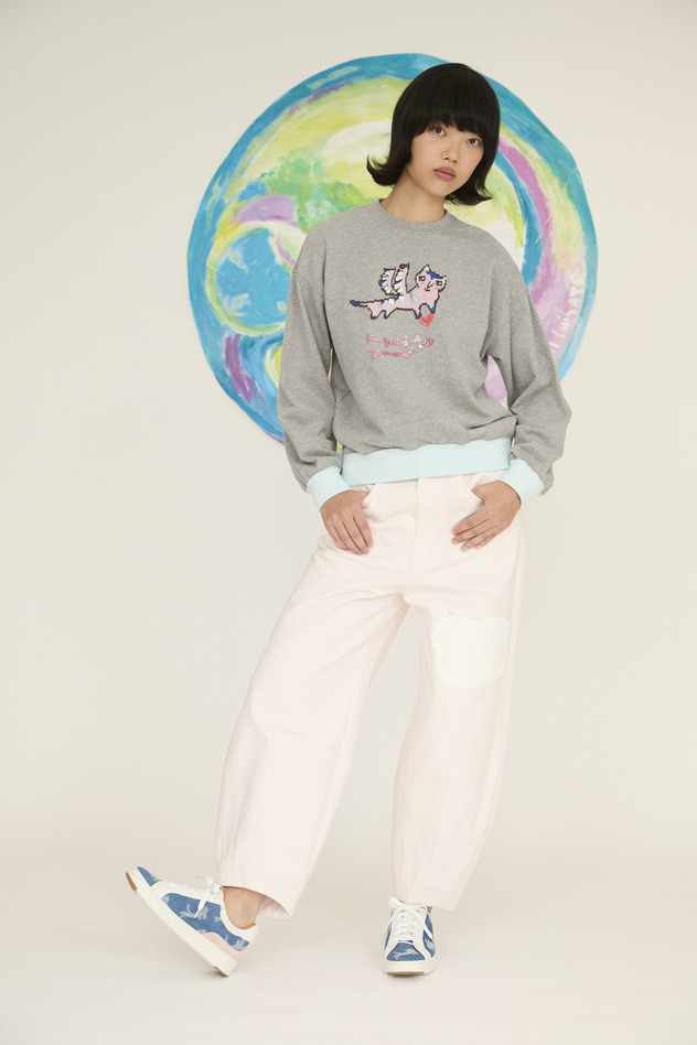 Flying Angel Cat Urake Tops 詳細画像 off white 13