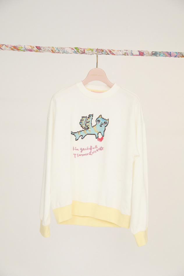 Flying Angel Cat Urake Tops 詳細画像 off white 6