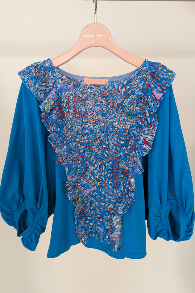 Dancing Fish Parade Jersey Long sleeve 詳細画像 blue&times;blue 14