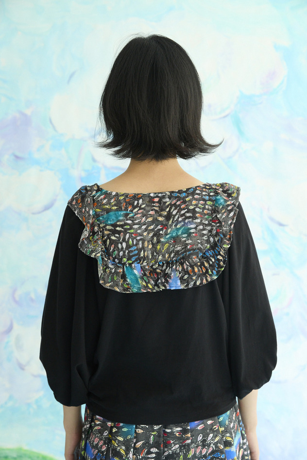 Dancing Fish Parade Jersey Long sleeve 詳細画像 blue&times;blue 3