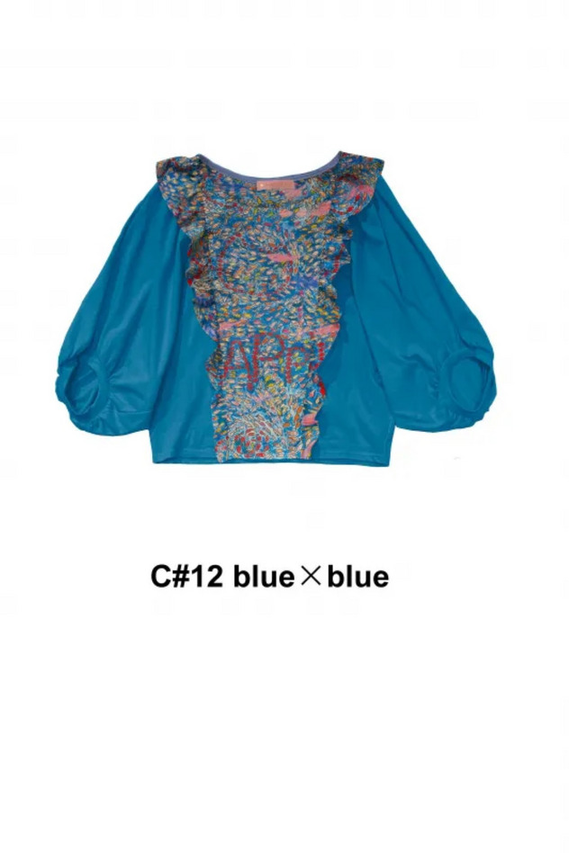 Dancing Fish Parade Jersey Long sleeve 詳細画像 blue&times;blue 1