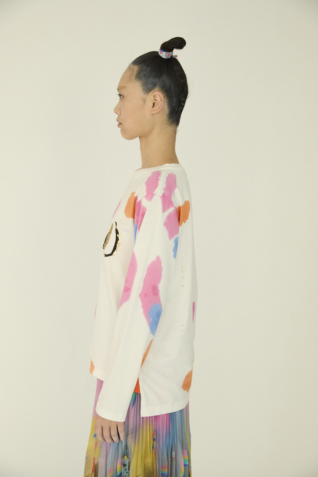 ぐるぐるほしつき Long sleeve 詳細画像 green multi 3