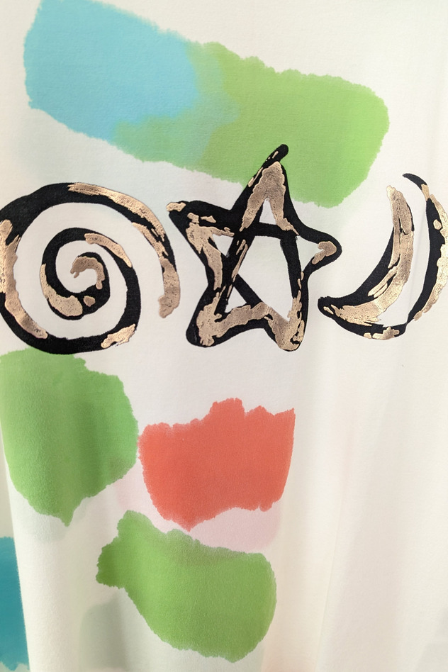 ぐるぐるほしつき Long sleeve 詳細画像 green multi 7