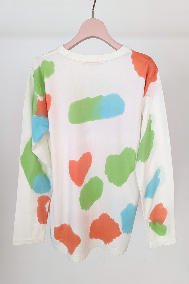 ぐるぐるほしつき Long sleeve 詳細画像 green multi 8