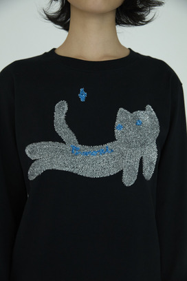 Fluffy Cat T T-shirt 詳細画像