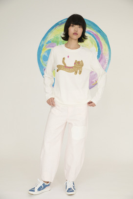 Fluffy Cat T T-shirt 詳細画像