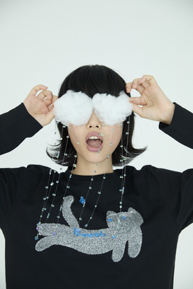 Fluffy Cat T T-shirt 詳細画像