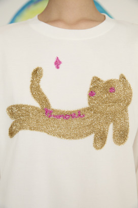 Fluffy Cat T T-shirt 詳細画像