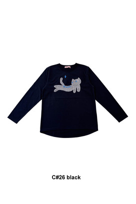 Fluffy Cat T T-shirt 詳細画像