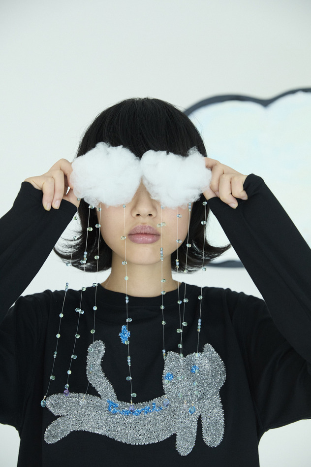 Fluffy Cat T T-shirt 詳細画像 off white 16