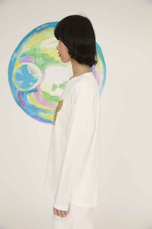 Fluffy Cat T T-shirt 詳細画像 off white 2